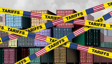 American tariffs and US government taxation or punative tariff trade war policy or duties imposed on imports and exports by a government on imported or exported goods as Protectionism.