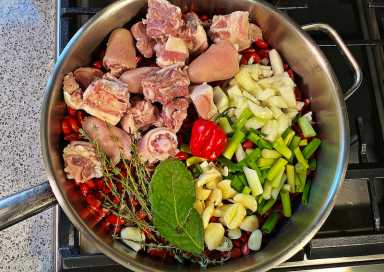 Classic Jamaican Stew Peas recipe.