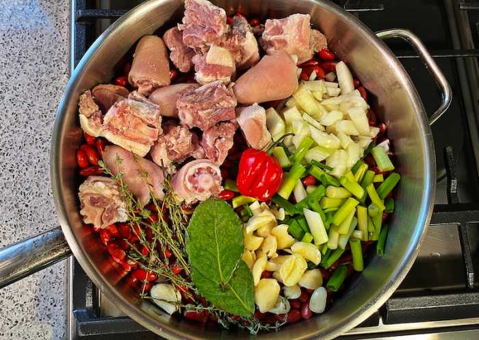 Classic Jamaican Stew Peas recipe.