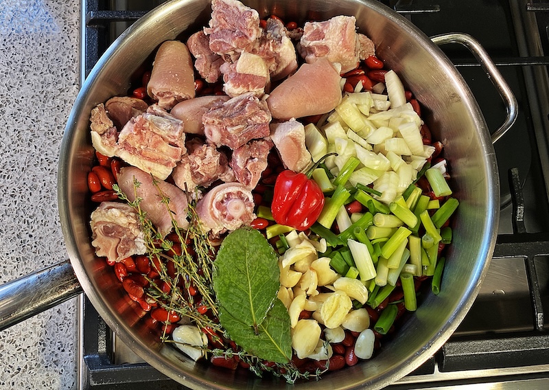 Classic Jamaican Stew Peas recipe.