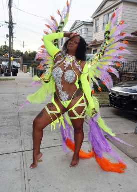 Melissa Lynch portrays Goddess of the Grove 'fluorescent green.’
