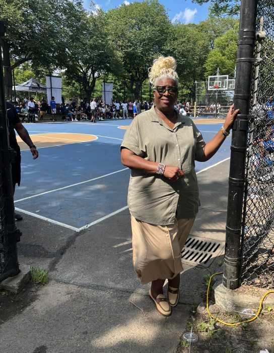 Canarsie celebrates Pop Smoke Day 1 Audrey “Mah Smoke” Jackson at the Basketball Court in Canarsie Park