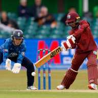 West Indies' Shemaine Campbelle in action against England in the Second Women's OneDay International at the Uptonsteel County Ground, Leicester, Britain on June 4, 2025.