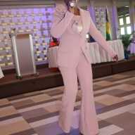 Abena Amory entertains patrons in October 2024 at the St. Vincent and the Grenadines' 45th Gala Independence Anniversary Luncheon at Russo's on the Bay in Howard Beach, Queens