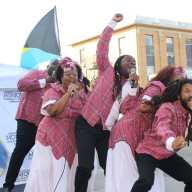 The melodious voices of the Braata Folk Singers, on Aug. 10, filled the air over the Holy Family Church tarmac in Canarsie, at a Bankra Caribbean Folk Festival in partnership with Assembly Member Monique Chandler-Waterman and Assembly Member Jamie Williams, State Senator Roxanne Persaud, and U.S. Rep. Hakeem Jeffries.