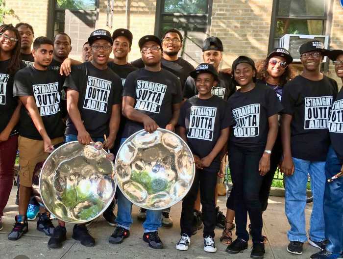 Adlib Steel Orchestra at CLACC-C Youth Pan Festival in 2017.