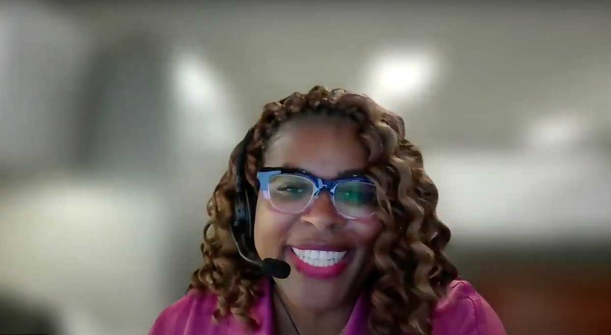 Screenshot of Ocean Stokes, who is the senior compliance manager for the Port Authority of New York and New Jersey (PANYNJ).