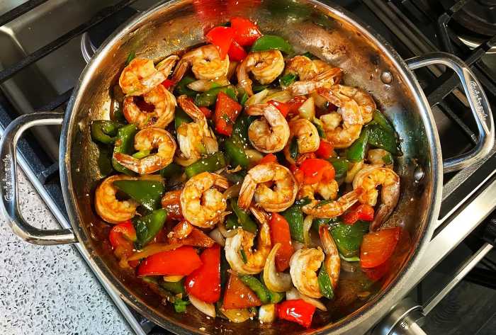 Oyster Sauce Flavoured Shrimp Stir Fry