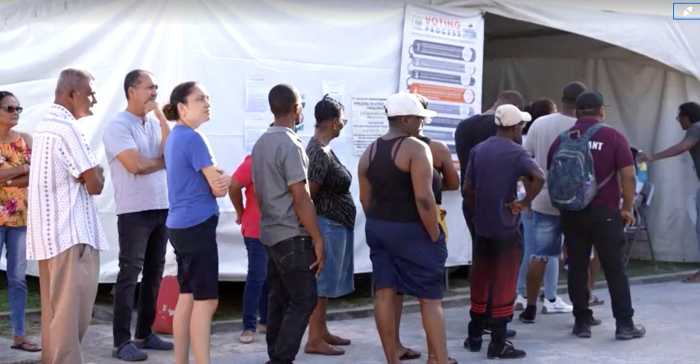 People in Guyana vote in elections