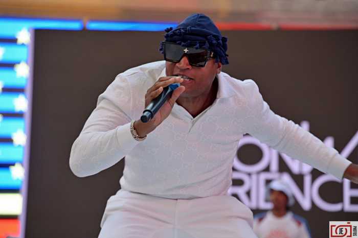 Bruck Up performing in Times Square, Manhattan.
