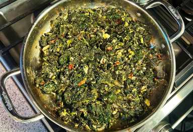 Jamaican Callaloo with Baby Spinach