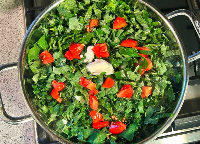 Jamaican Callaloo with Baby Spinach