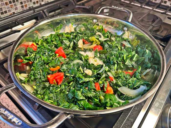 Jamaican Callaloo with Baby Spinach