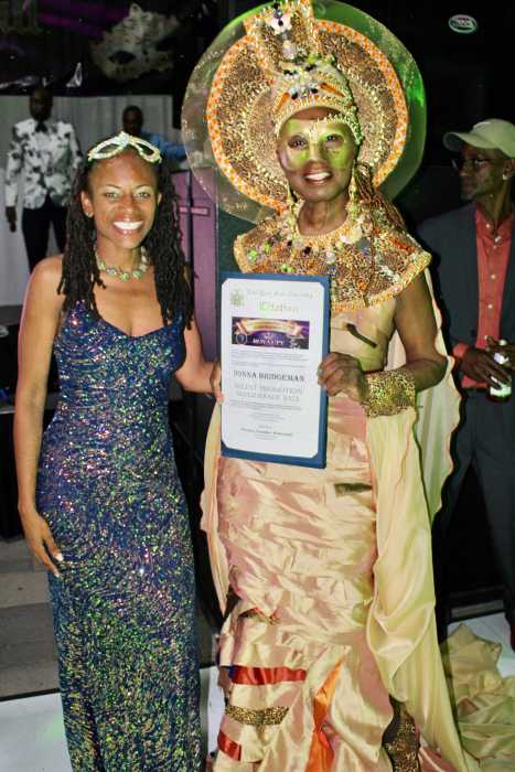 District 58 Assembly Member Monique Chandler-Waterman, presented a NYS Assembly Citation to Donna Bridgeman of Sssilent Partner Productions at the 8th Annual Masquerade Ball at the Met, at Marine Park Golf Course, in Brooklyn, on Sept. 20, 2025.