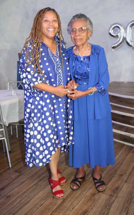 Mother and daughter: Gloria Lewis with last daughter, Adonna Lewis-Dudley.