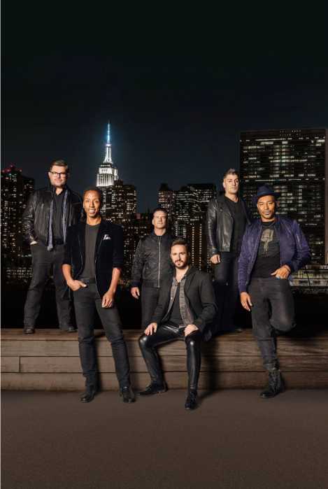 Members of the group, the Doo Wop Project. From left, Santino "Sonny" Paladino (Musical Director), Charl Brown, Dominic Nolfi, Russell Fischer, John Michael Dias, and Dwayne Cooper.