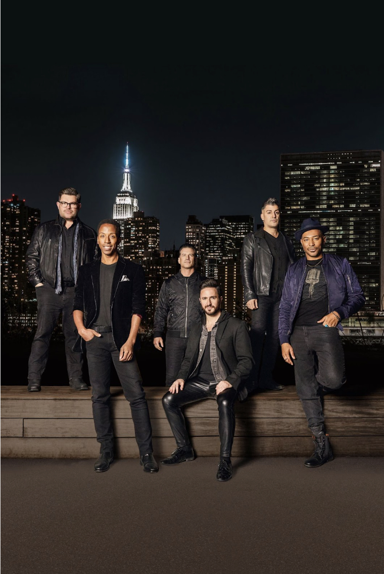 Members of the group, the Doo Wop Project. From left, Santino "Sonny" Paladino (Musical Director), Charl Brown, Dominic Nolfi, Russell Fischer, John Michael Dias, and Dwayne Cooper.