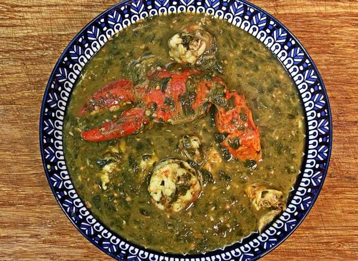 The Ultimate Trinbago Seafood Callaloo recipe.
