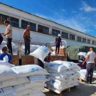 Food aid is prepared for delivery by the World Food Programe to communities in Cuba affected by Hurricane Melissa.