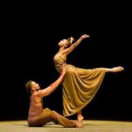 Alvin Ailey American Dance Theater's Corrin Rachelle Mitchell and Michael Jackson Jr. in Alvin Ailey's Revelations.