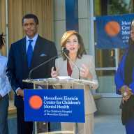 Governor Kathy Hochul announced the opening of a new state-funded 21-bed inpatient psychiatric facility to serve youth at the New York City Children’s Center campus in the Bronx on Nov. 24, 2025.