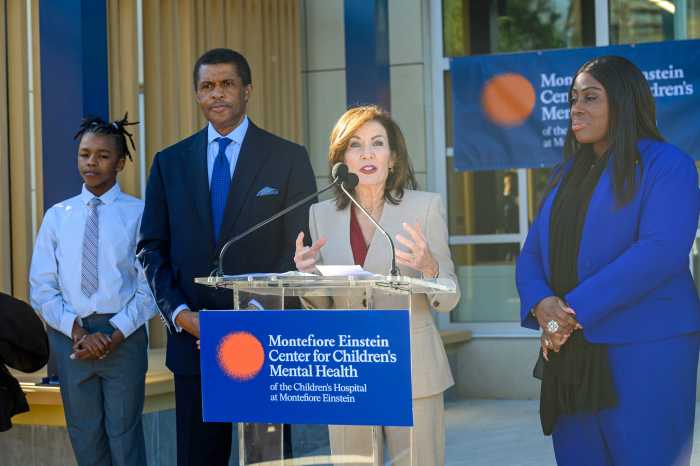 Governor Kathy Hochul announced the opening of a new state-funded 21-bed inpatient psychiatric facility to serve youth at the New York City Children’s Center campus in the Bronx on Nov. 24, 2025.