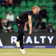 New Zealand's Kyle Jamieson in action against South Africa at the Gaddafi Stadium, Lahore, Pakistan on March 5, 2025.