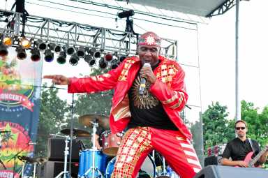 Jamaican reggae icon Jimmy Cliff during a performance in 2012.