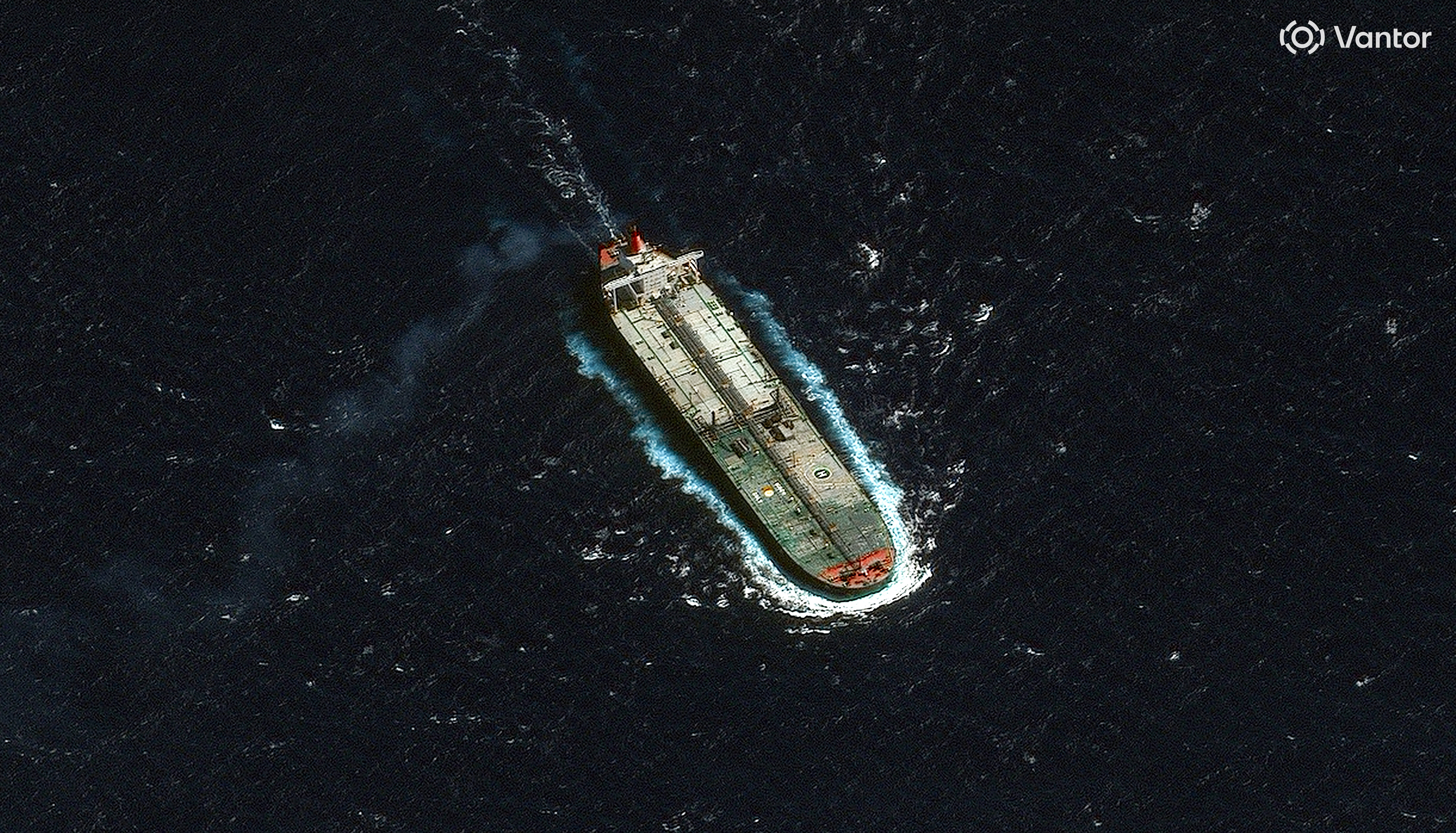 A satellite image shows the Skipper tanker, north of Guadeloupe, December 12, 2025.