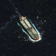 A satellite image shows the Skipper tanker, north of Guadeloupe, December 12, 2025.