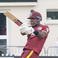 Justin Greaves batting.