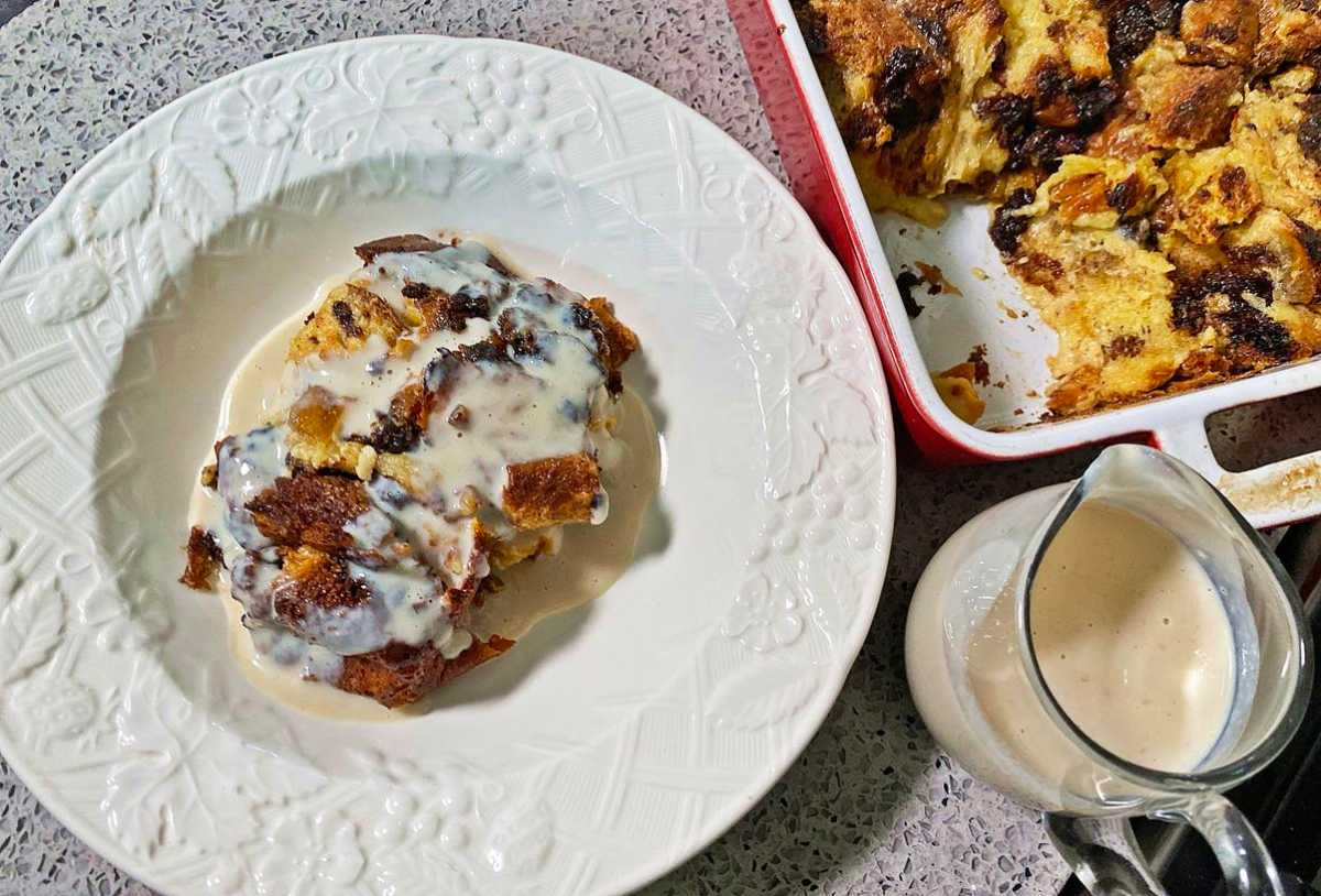 Caribbean Black Rum Cake & Panettone Christmas Bread Pudding recipe.