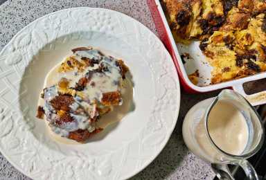 Caribbean Black Rum Cake & Panettone Christmas Bread Pudding recipe.