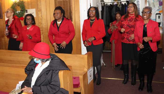 Some members of the cast "Joy to the World.”