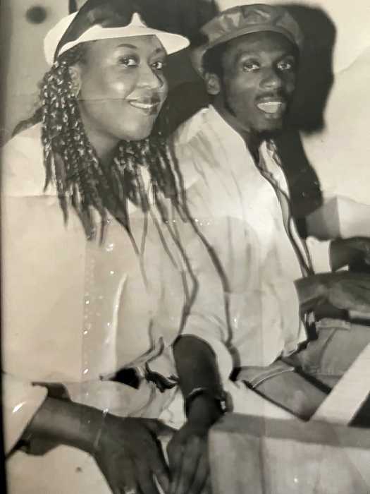 Celebrated Jamaican singer and musician Jimmy Cliff seen here playing the keyboard.