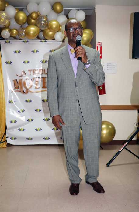 SPOONY President Stephen "Scombo" John makes opening remarks as SPOONYUSA pays special tribute to mothers in June 2024.