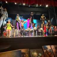 Final performance of the night with all Tropicalfete performers on stage, stilts, dancers, masqueraders, steelpan players with the music of ‘Take Me Home’ by Freetown Collective and arranged by Jeanine Ruiz.