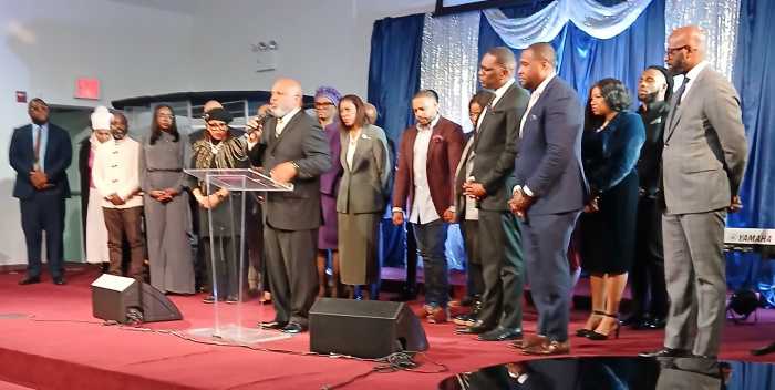 Remembering King - Gathering of Clergy Leaders who attended the event at Alliance Tabernacle Church on Sunday, Jan.18, 2026.