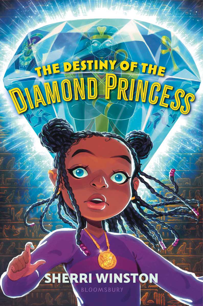 Book cover of “Destiny of the Diamond Princess” by Sherri Winston.