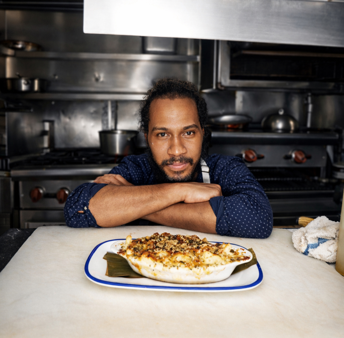 Chef Kingsley John, owner and executive chef of Bar Manje, returned to the Upper West Side kitchen where he once worked as a dishwasher and now reimagines Caribbean cuisine through contemporary technique.
