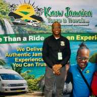 Javia Shaw, against the backdrop of aquamarine water, and happy customers, praised his family company Know Jamaica Tours & Travels for sharing jaunts that represent the rich cultural and history of the island nation. Shaw was one of hundreds of presenters at the 2026 New York Travel & Adventure Show, at the Jacob Javits Center in New York City, on Jan. 24, 2026.