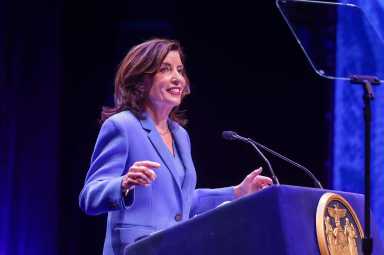 Governor Kathy Hochul delivers the 2026 State of the State Address in Albany, Jan. 13.