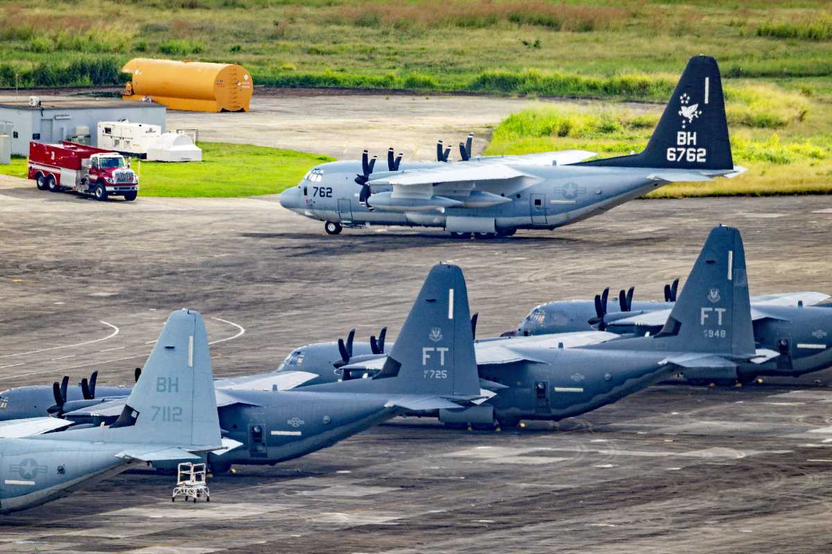 U.S. Air Force C-130 Hercules transport planes sit parked on the tarmac at the former Roosevelt Roads naval base, amid tensions between the administration of U.S. President Donald Trump and the government of Venezuelan President Nicolas Maduro, in Ceiba, Puerto Rico, January 2, 2026.