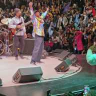 Beres Hammond performing in Westbury, NY in 2022.