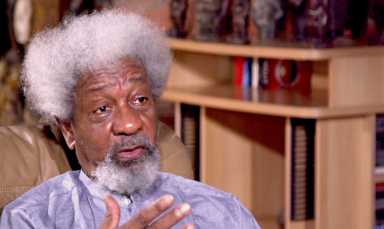 Nobel Laureate Wole Soyinka in Toyin Ibrahim Adeyeke's “Bigger Than Africa.”