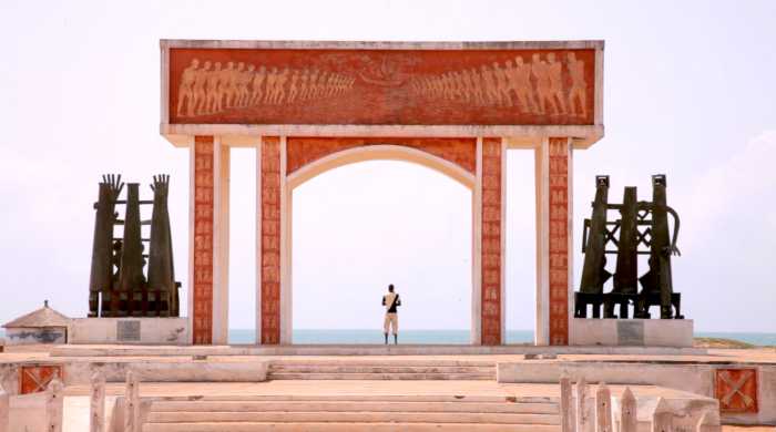 The Port of No Return of the Republic of Benin in Toyin Ibrahim Adeyeke's 'Bigger Than Africa.'