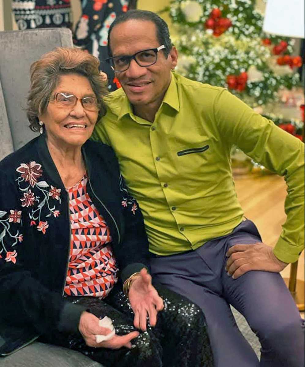 The late Sybil Teresa Smith, 98, left, with loving son Roger Gary during one of their many outings in Brooklyn. She was laid to rest on Jan.28, after passing away on Jan. 21, 2026.