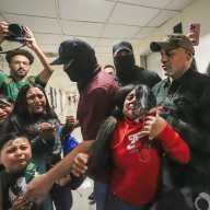 The family was manhandled by the ICE agents.