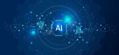 AI – Artificial intelligence. Robotics concept.