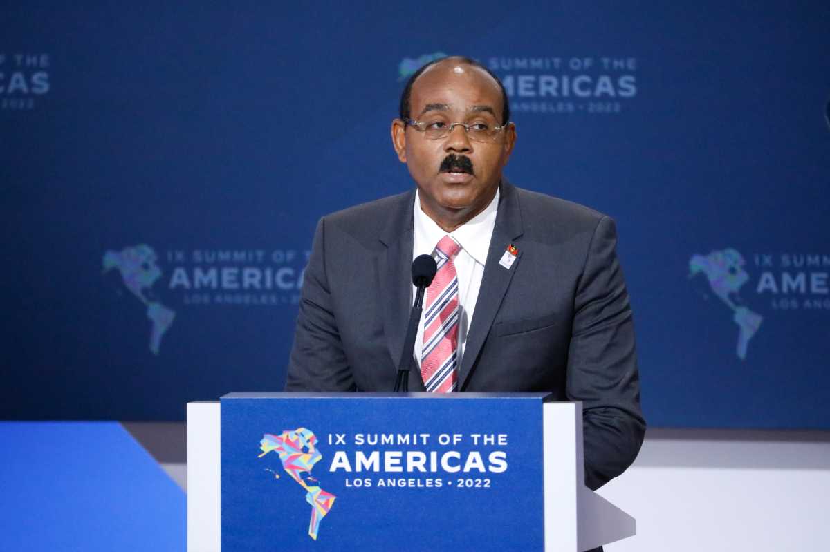 Gaston Browne, prime minister of Antigua and Barbuda, seeks greater cooperation among middle and small nations.